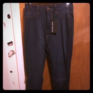 Fashion nova dark wash skinny jeans